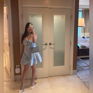 Meshki Calipso Halter Mini Dress